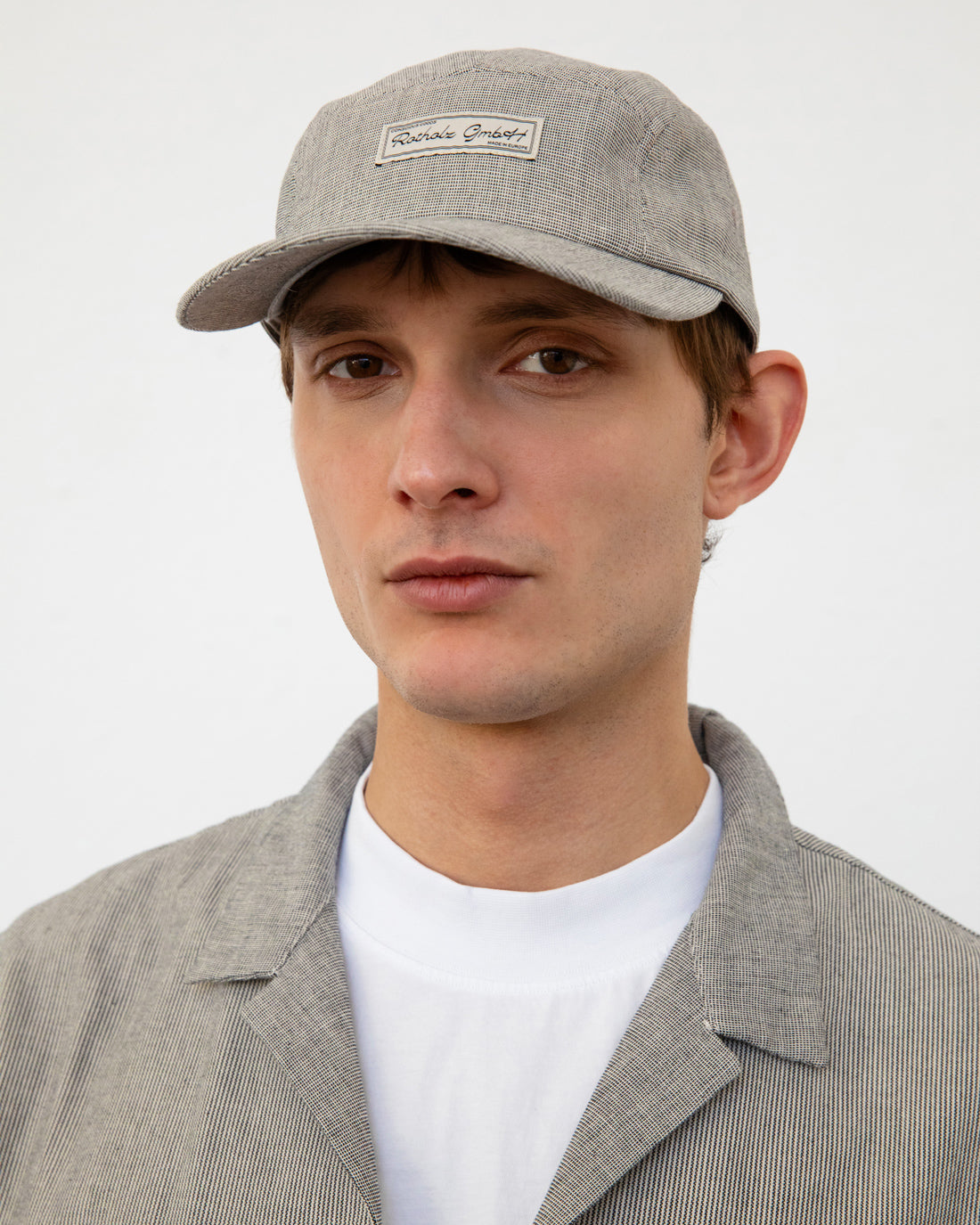 Logo 5 Panel Cap Bio Baumwolle - Grau