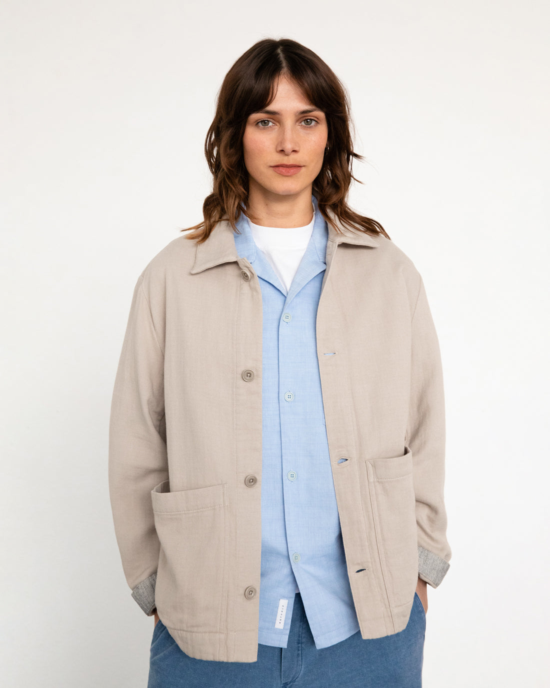 Leichte Jacke Bio Baumwolle - Sand