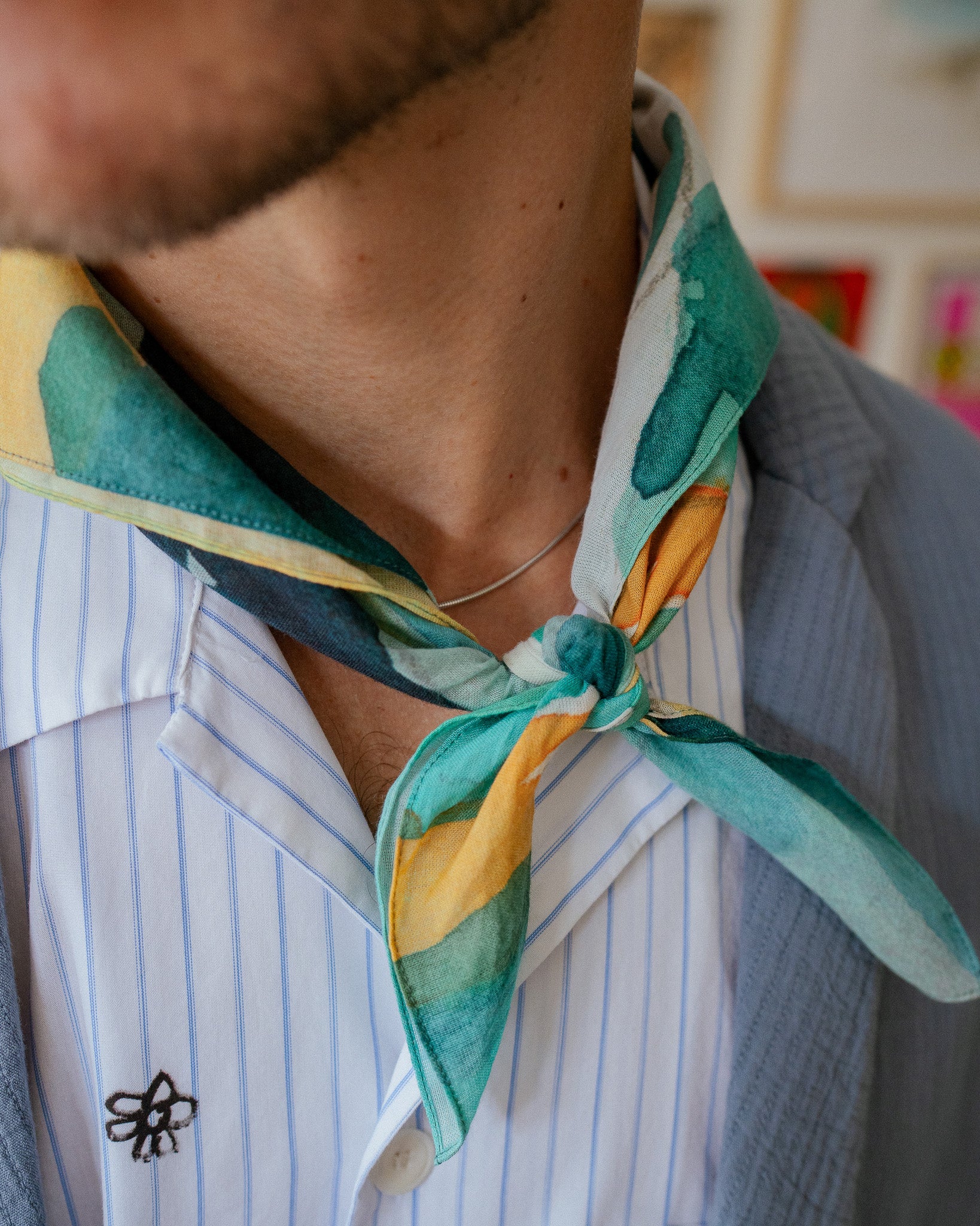 Bandana Bio Baumwolle - Grün