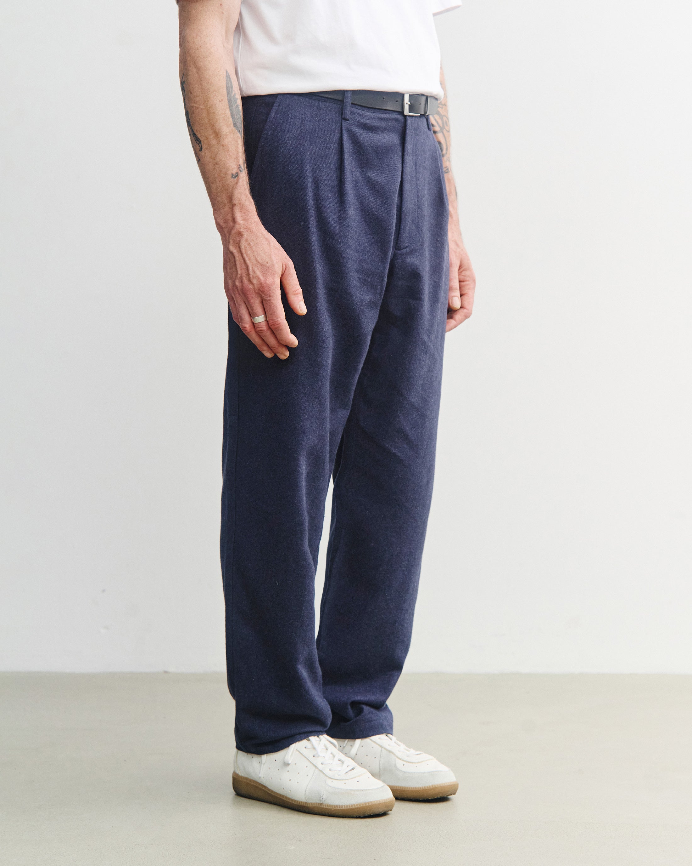 Everyday Flannelhose Bio Baumwolle - Dunkelblau