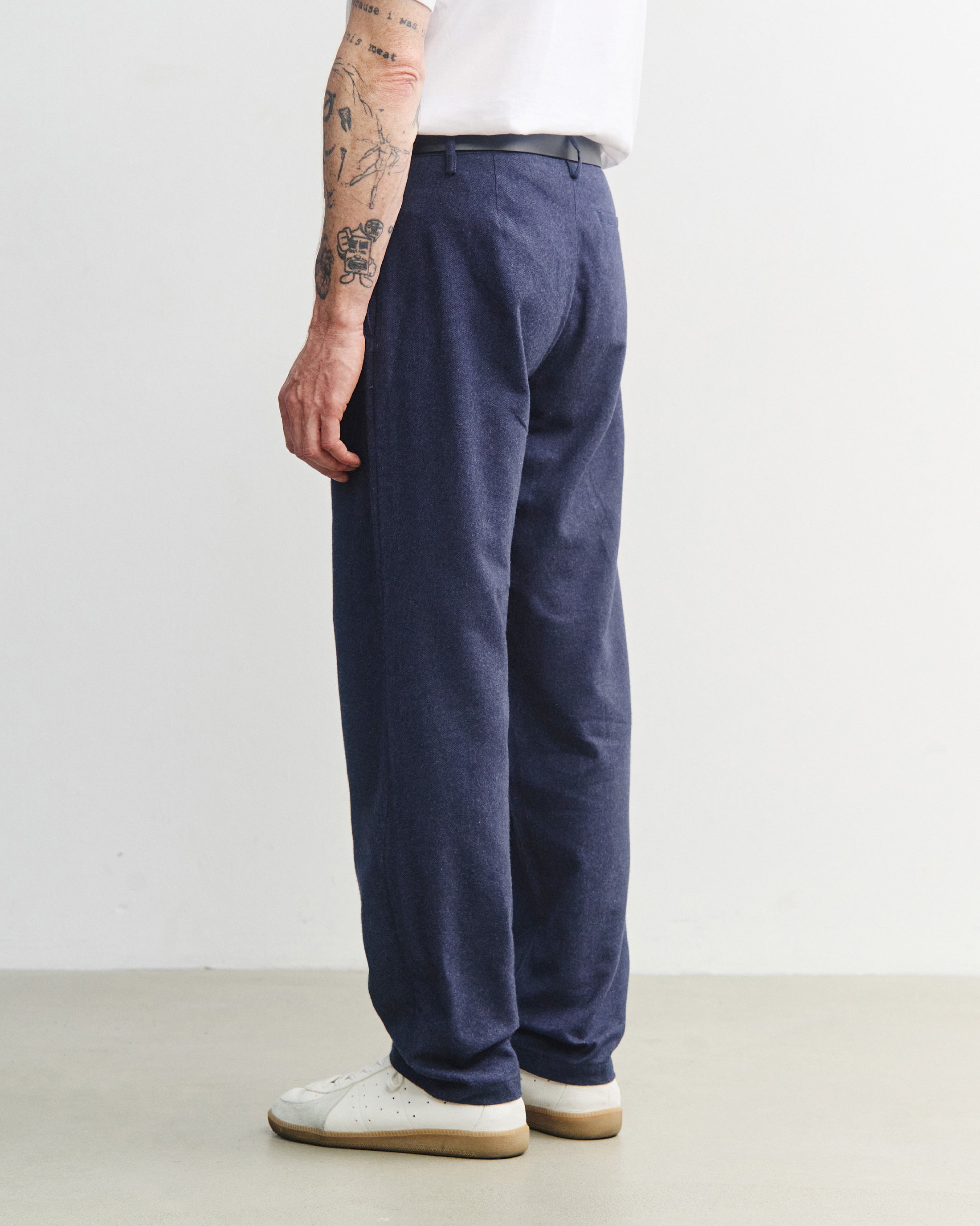Everyday Flannelhose Bio Baumwolle - Dunkelblau