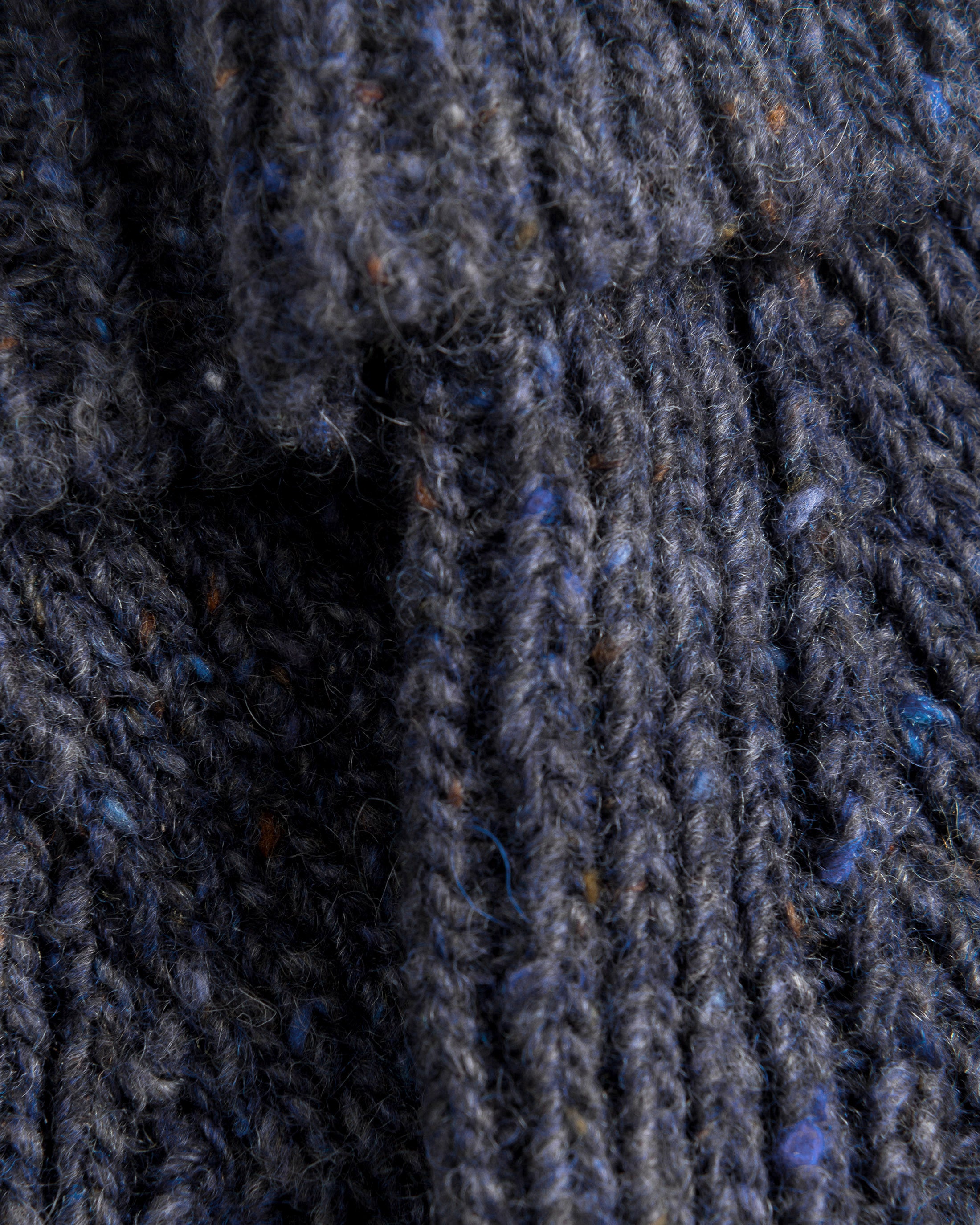 Gestrickte Handschuhe Merinowolle - Blau