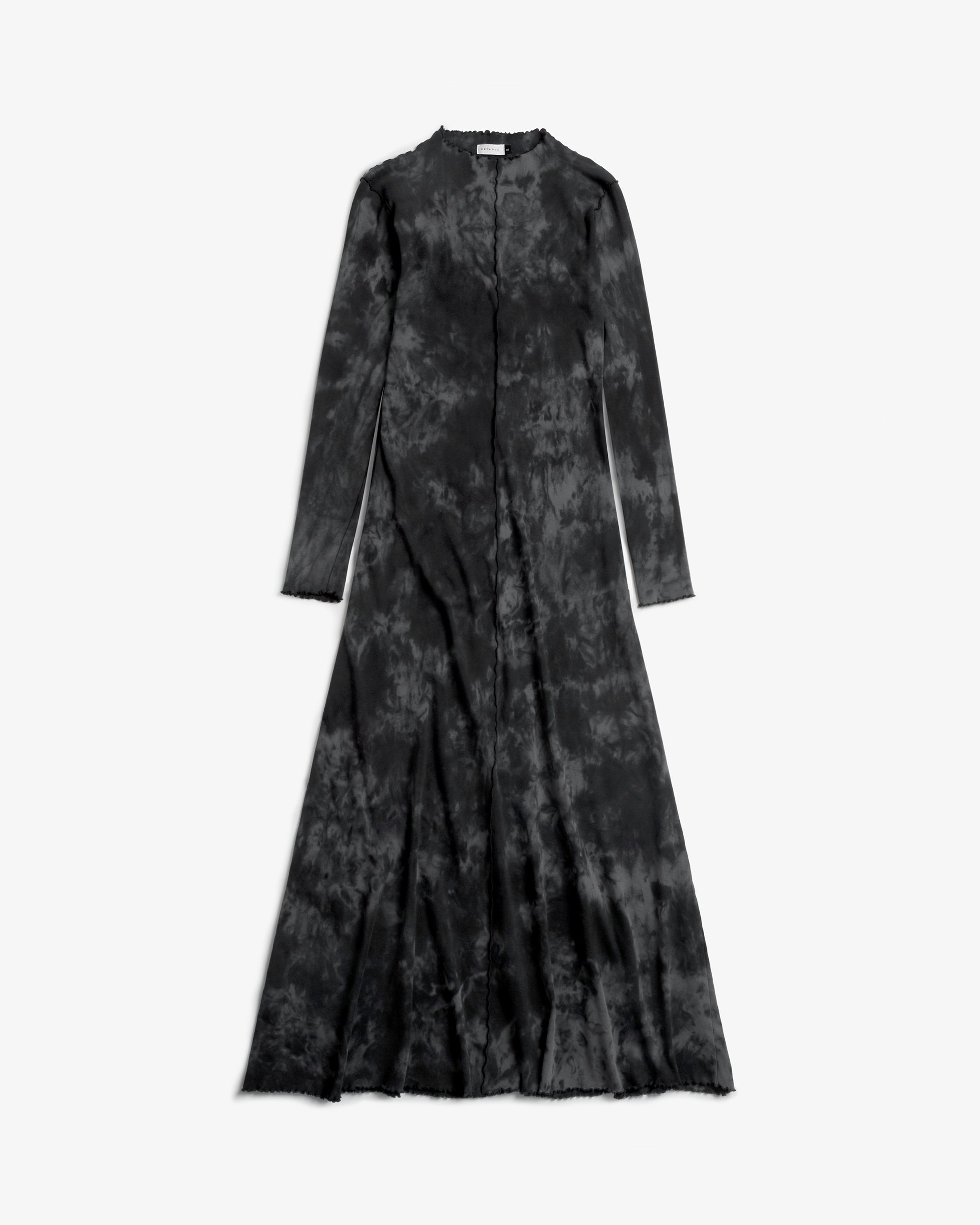 Pin-Tucked Kleid Bio Baumwolle - Batik Schwarz