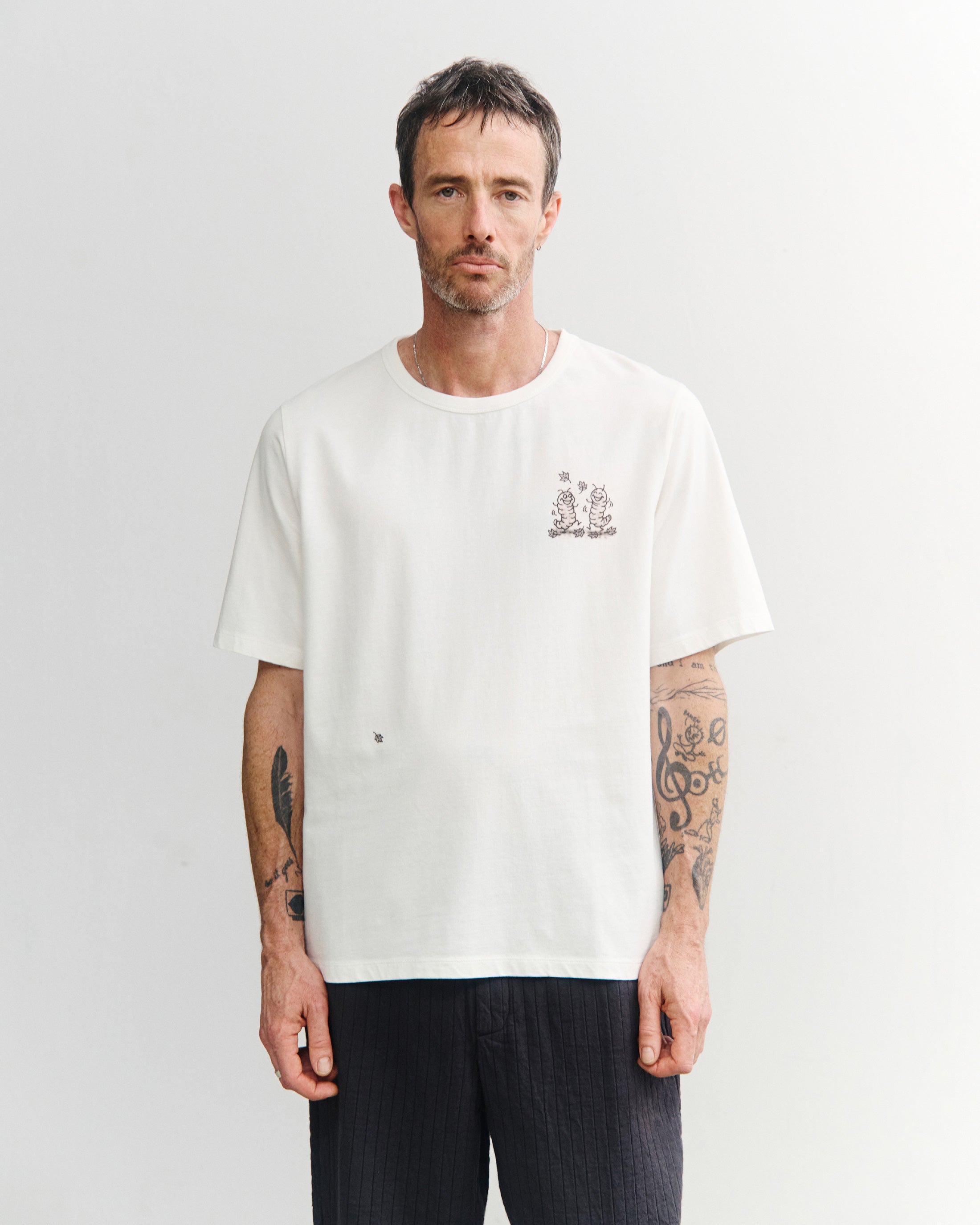 Caterpillar T-Shirt Bio Baumwolle - Weiß