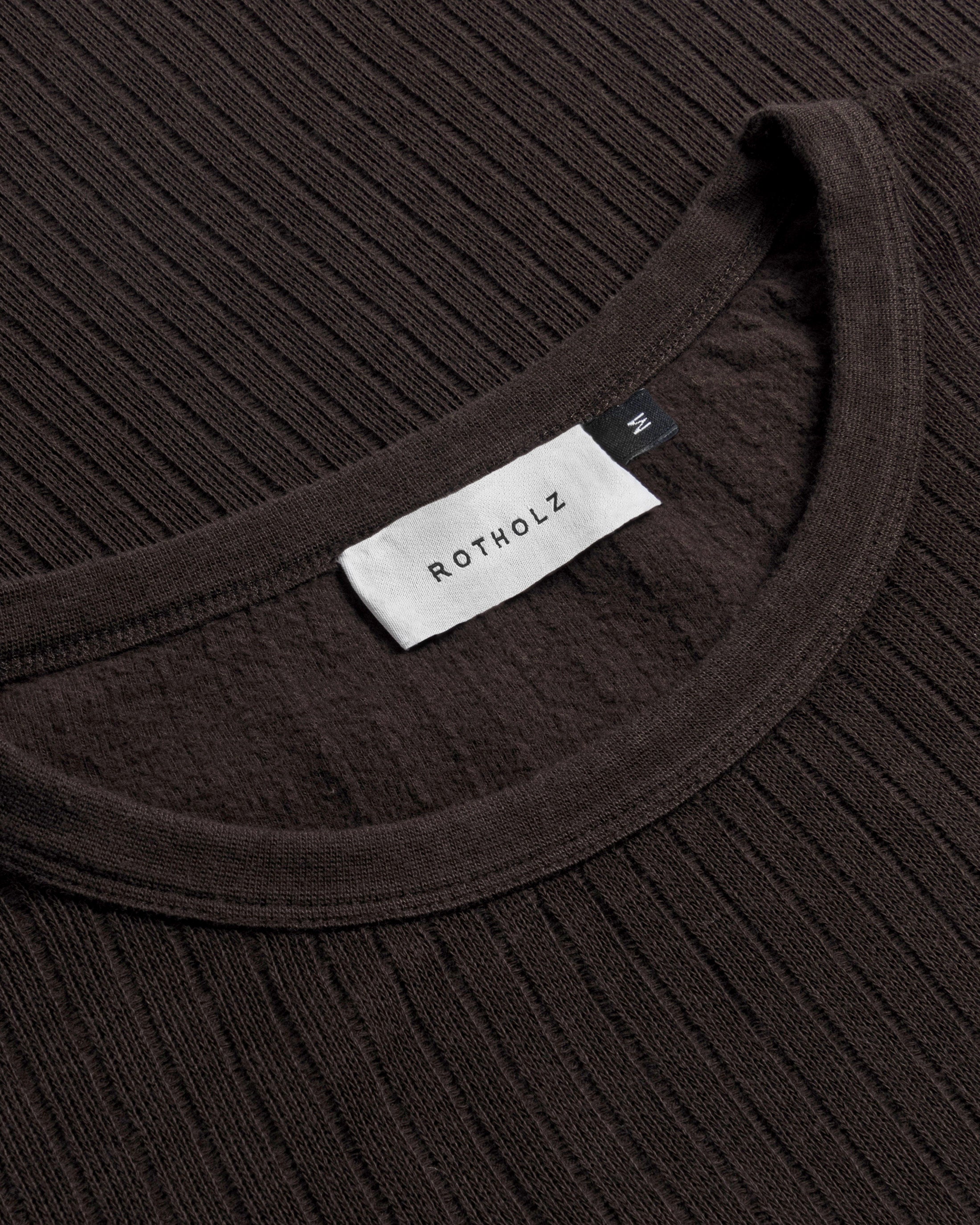 Oversize Longsleeve Bio Baumwolle - Braun