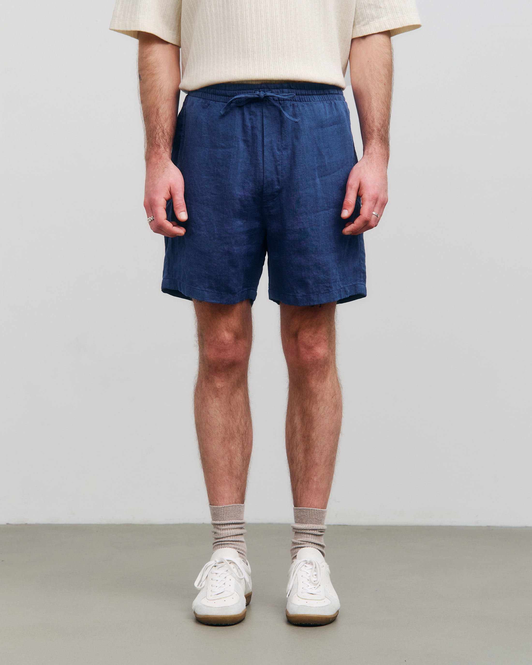 Kurze Hose Bio Baumwolle - Blau