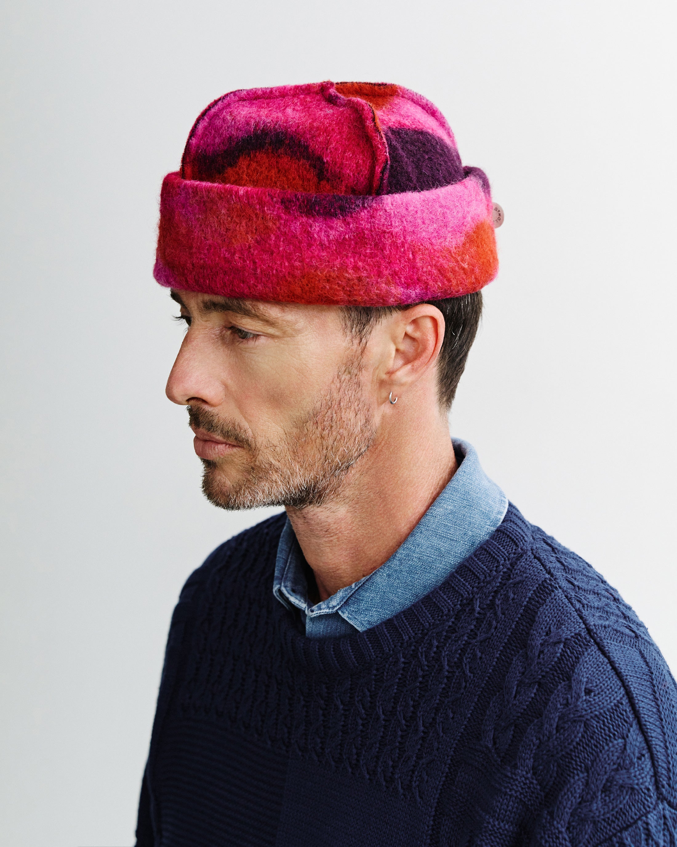 Toque Bio Wolle - Wavy Pink