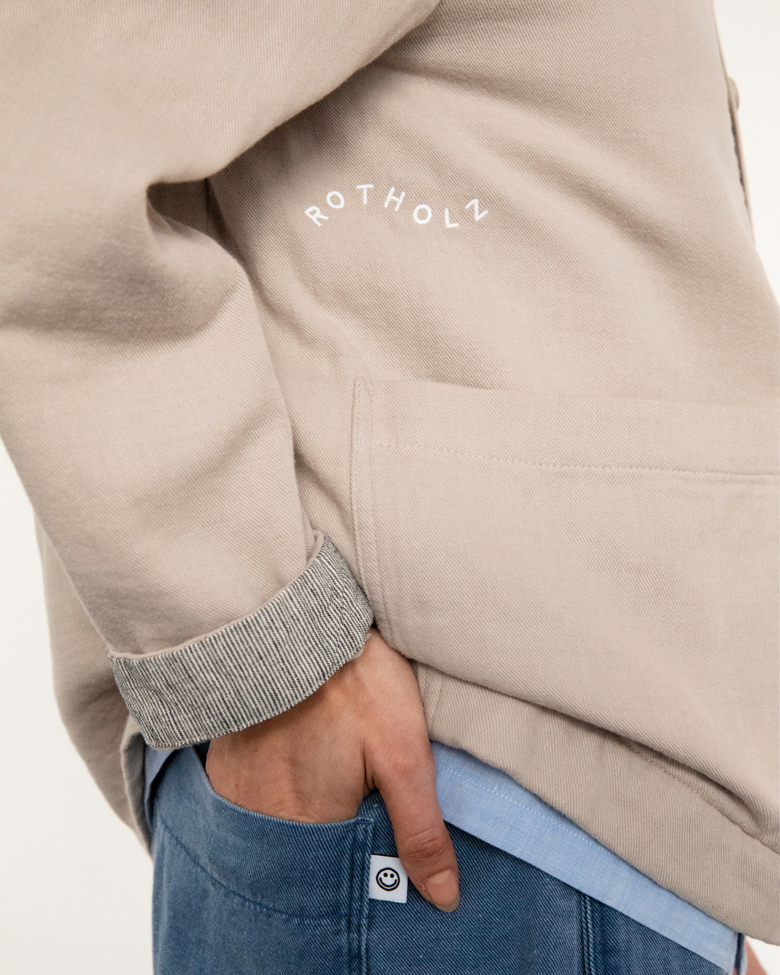 Leichte Jacke Bio Baumwolle - Sand
