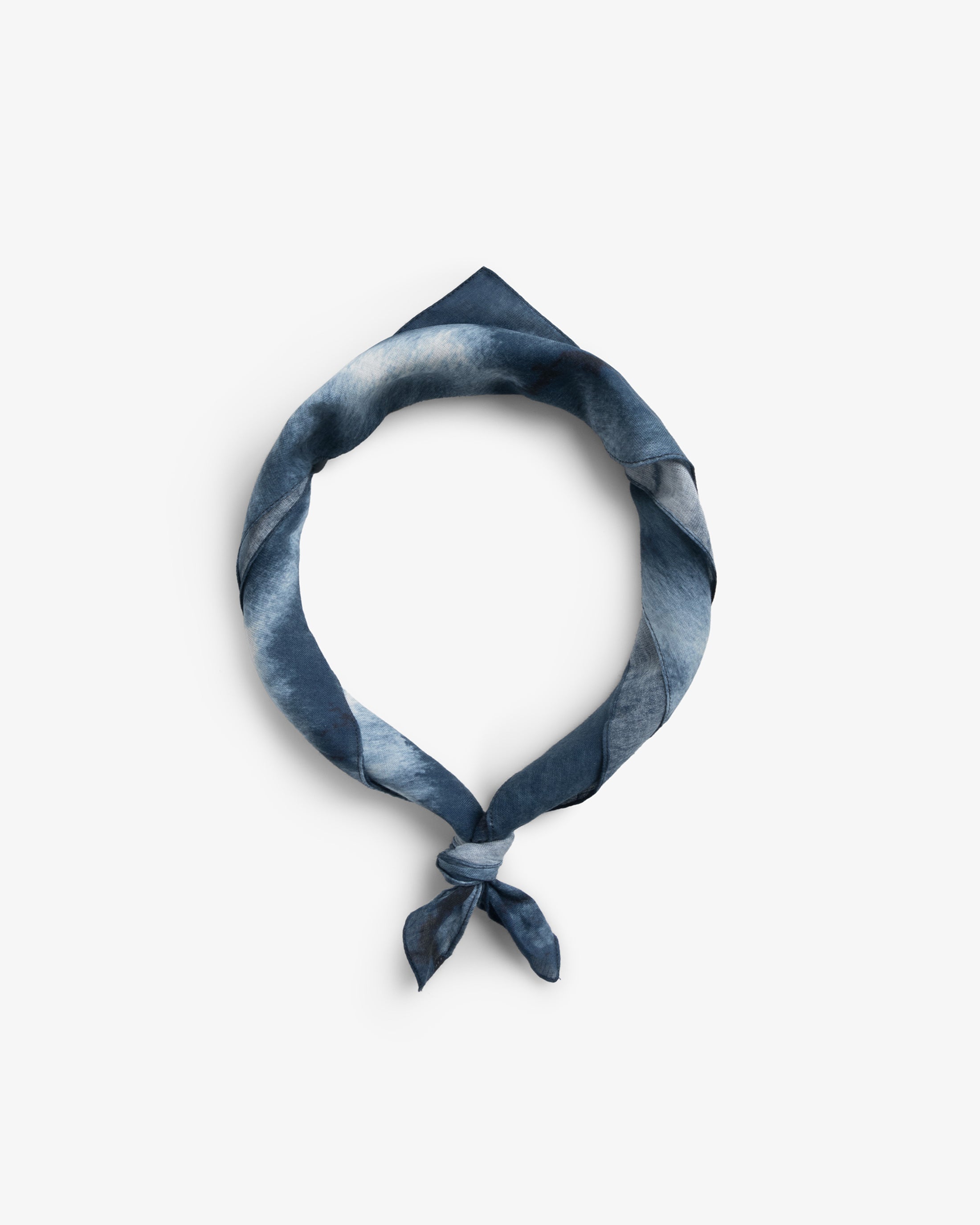 Bandana Bio Baumwolle - Aquarell Blau