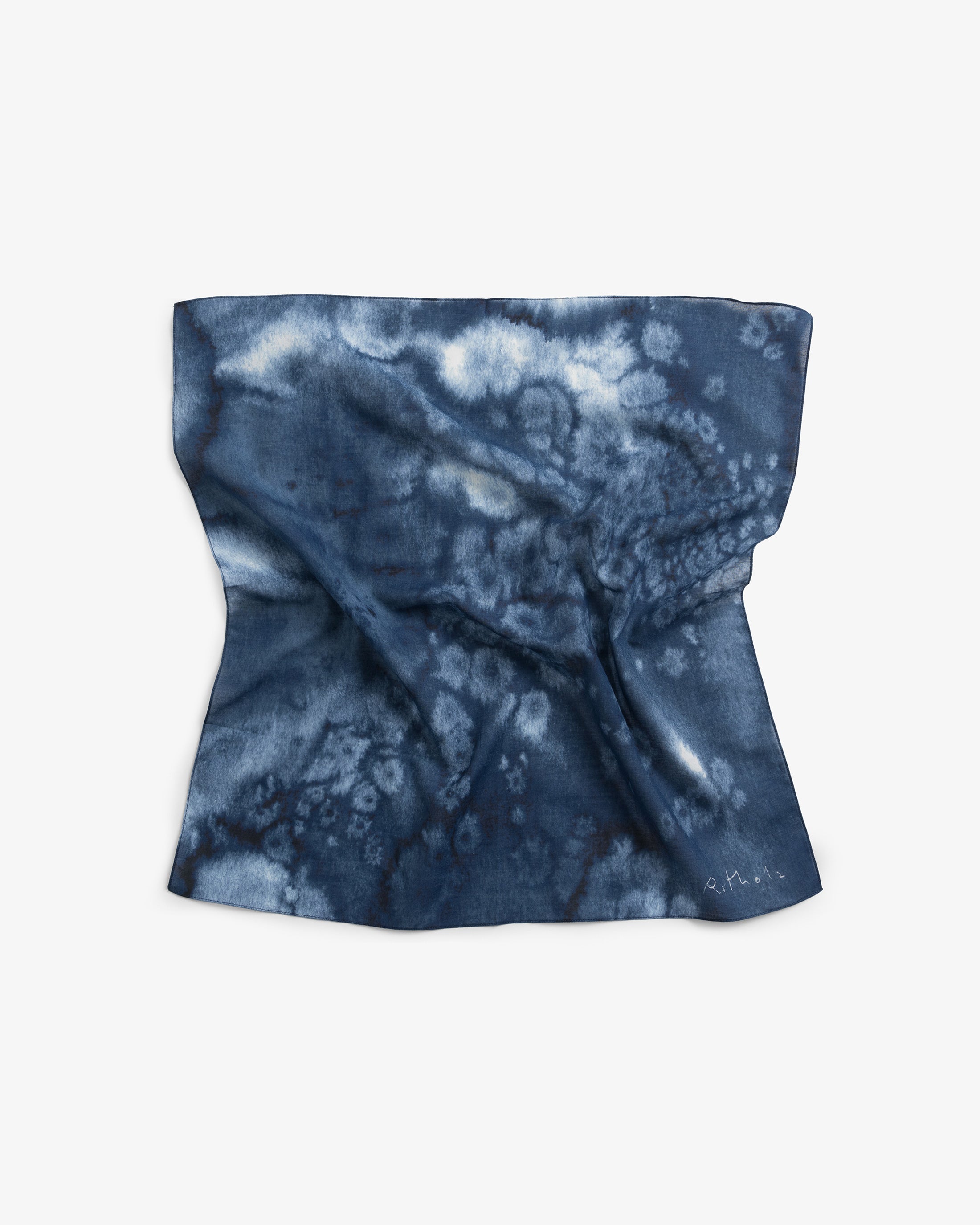 Bandana Bio Baumwolle - Aquarell Blau