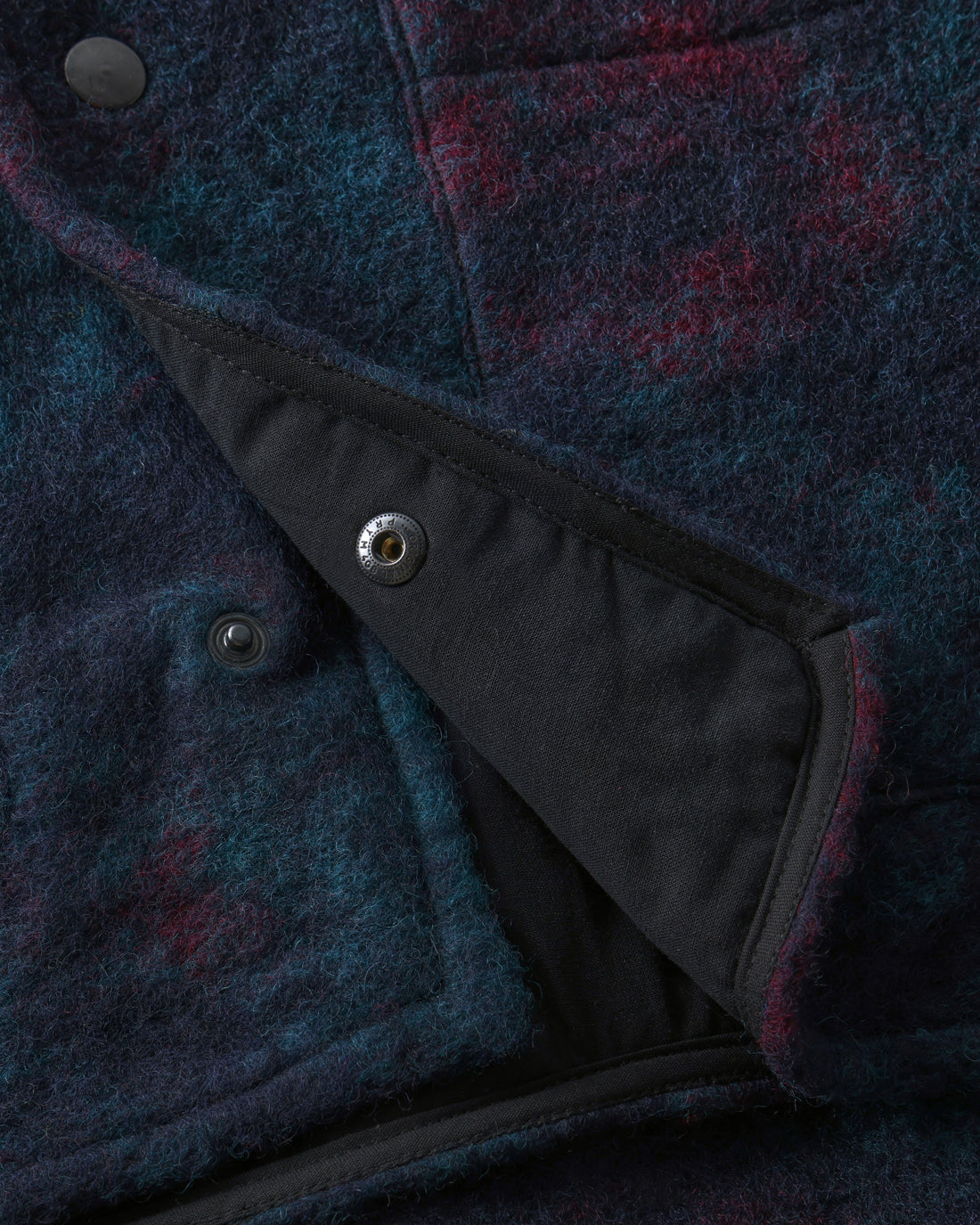 Workwear Jacke Bio Wollmischung - Blau Melange