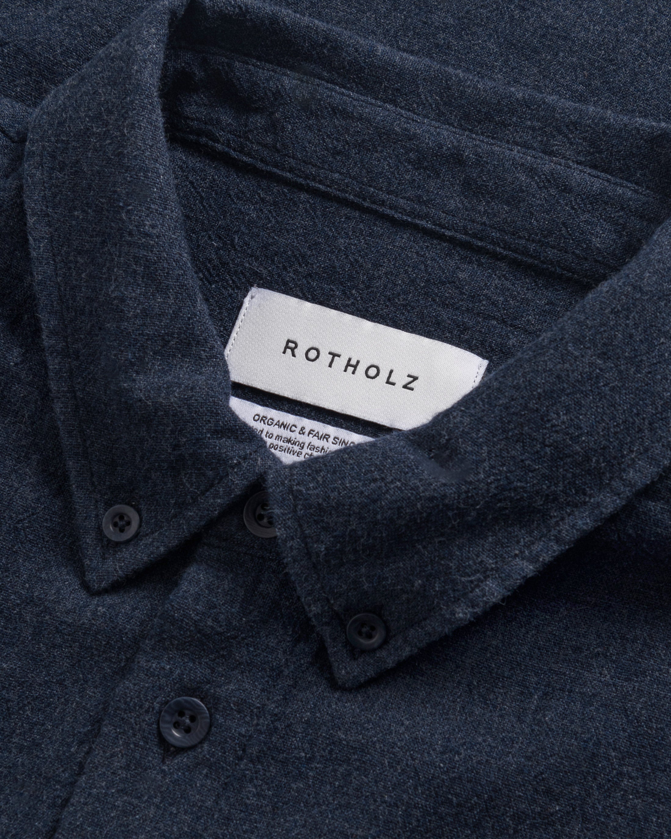 Button-Down Hemd Bio Baumwolle - Blau