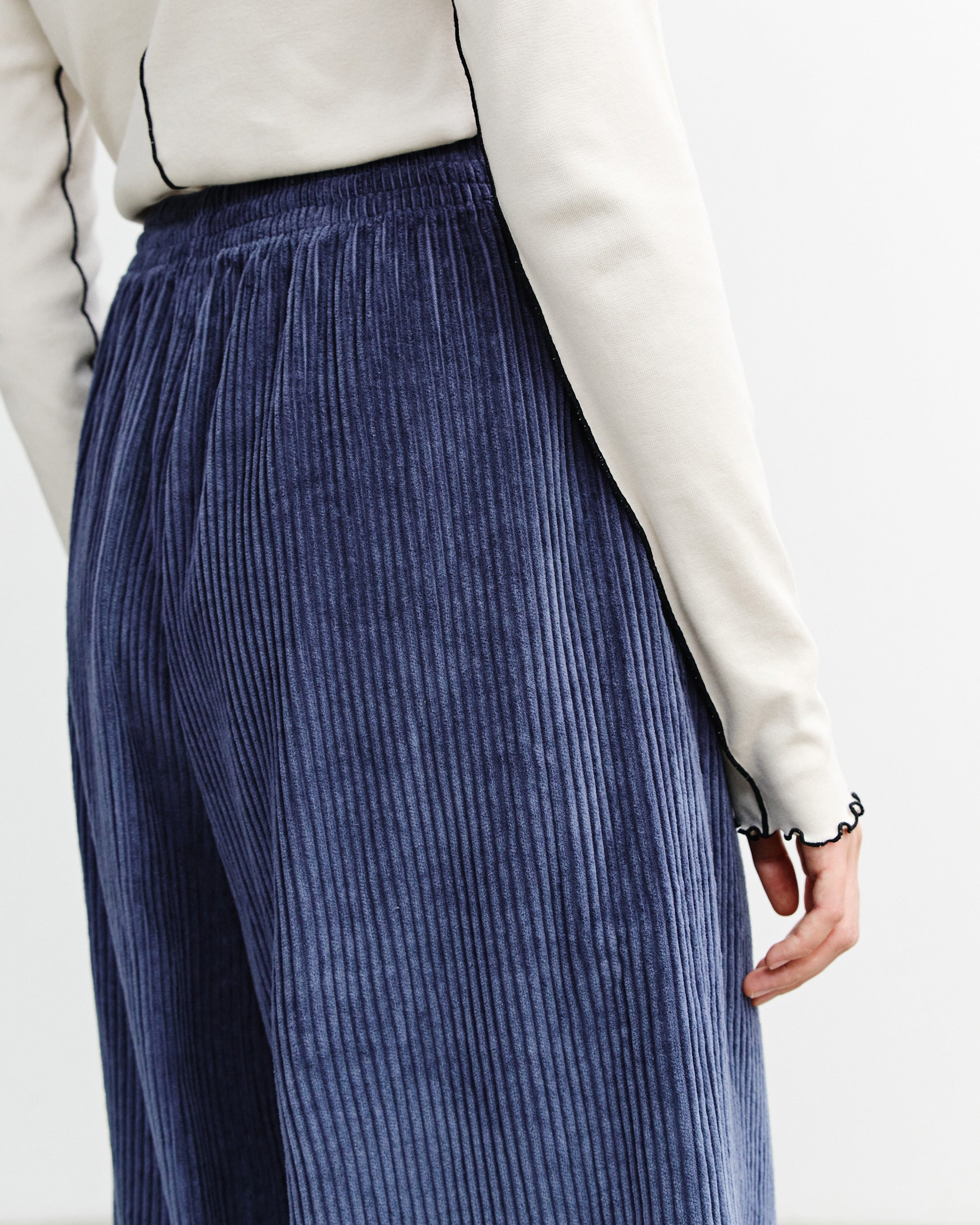 Cord Schlaghose Bio Baumwolle - Blau