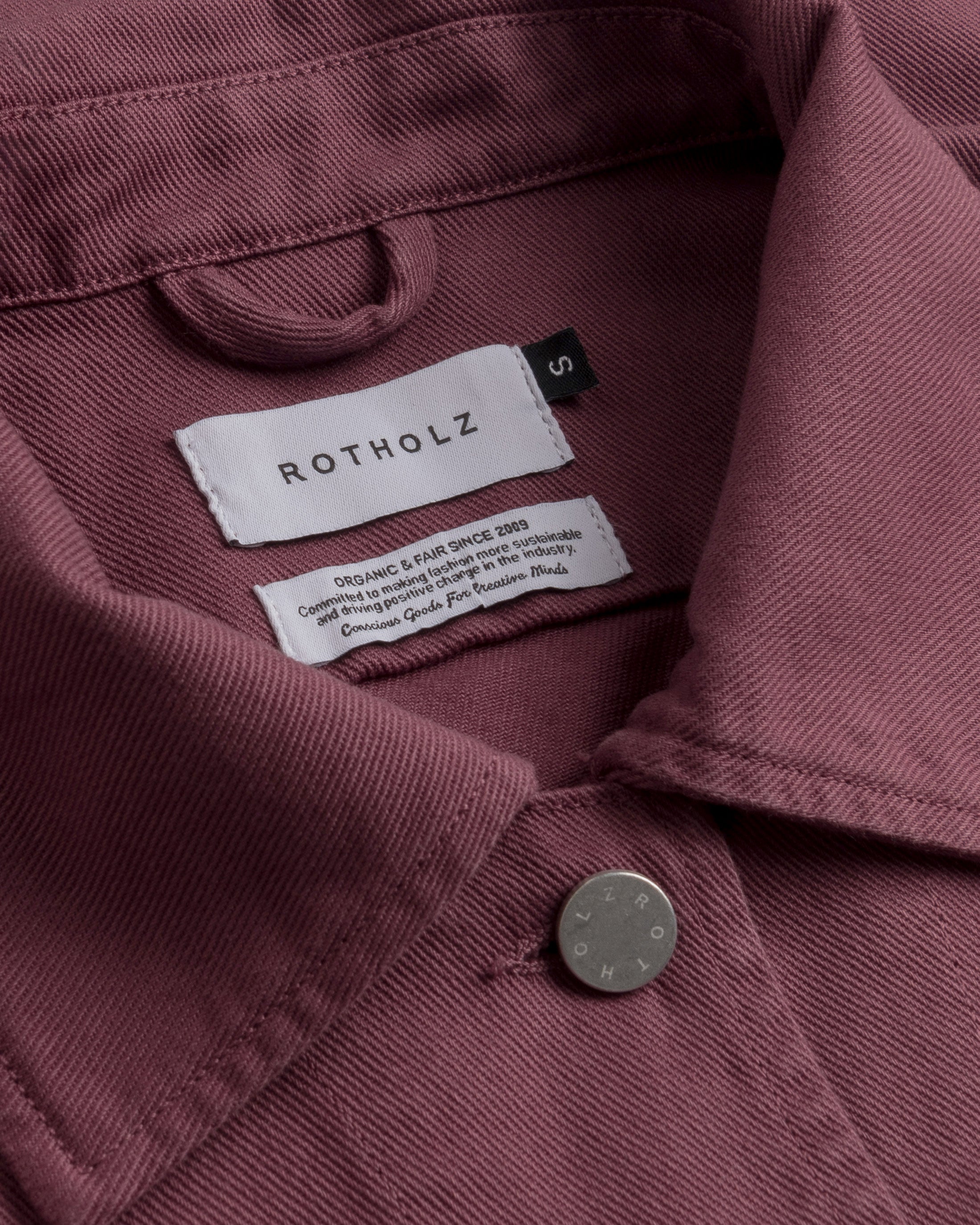 Kurze Jacke Bio Baumwolle - Rot