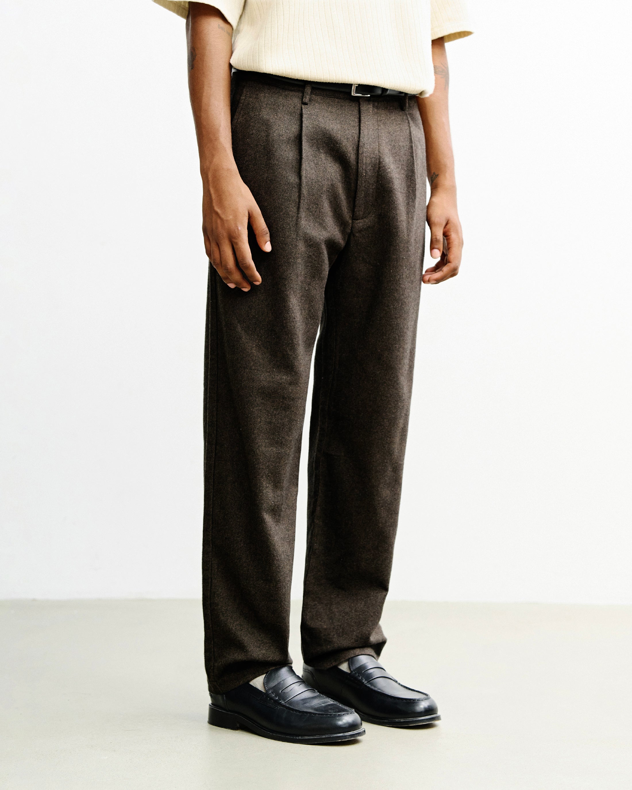 Everyday Flannelhose Bio Baumwolle - Braun