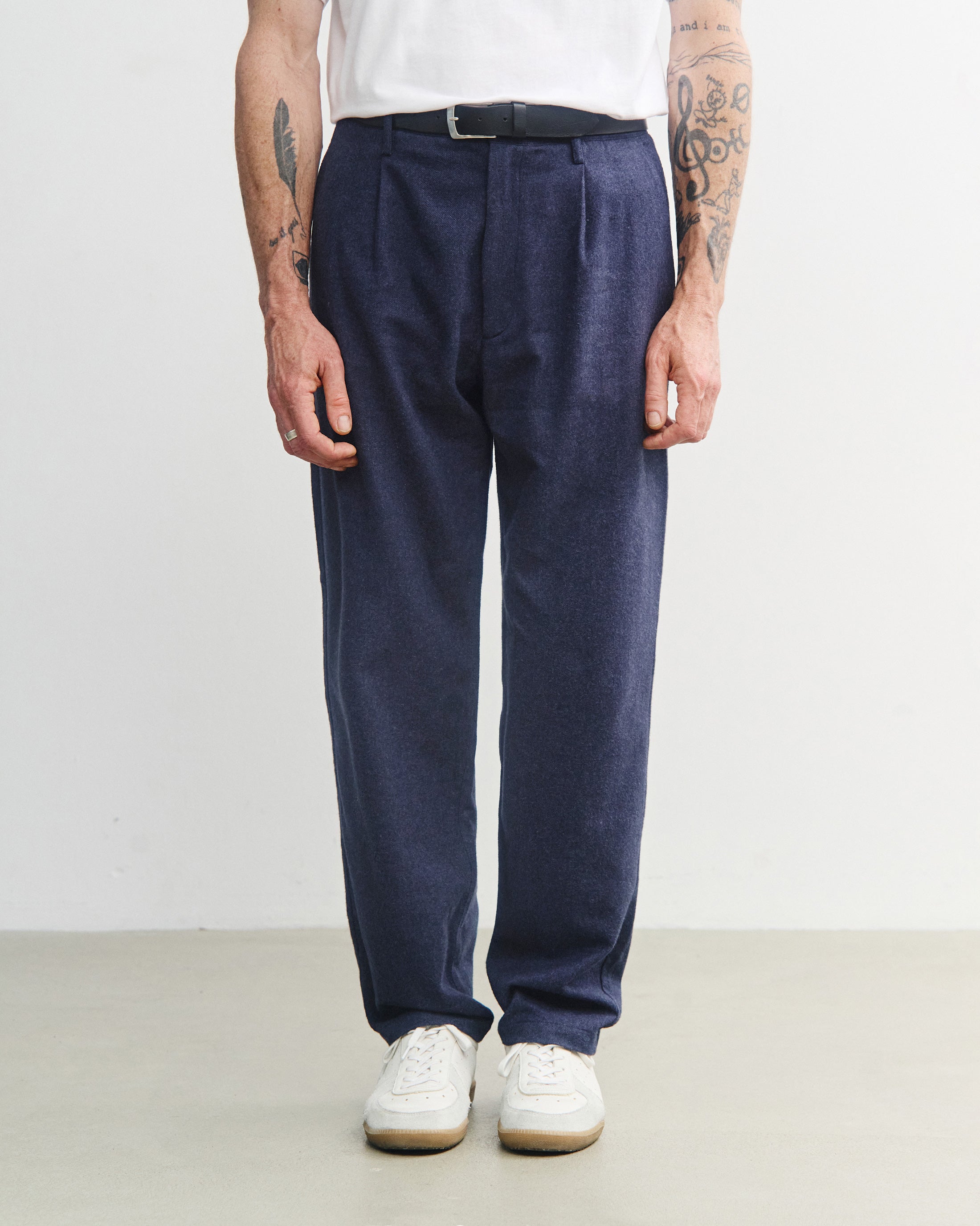 Everyday Flannelhose Bio Baumwolle - Dunkelblau