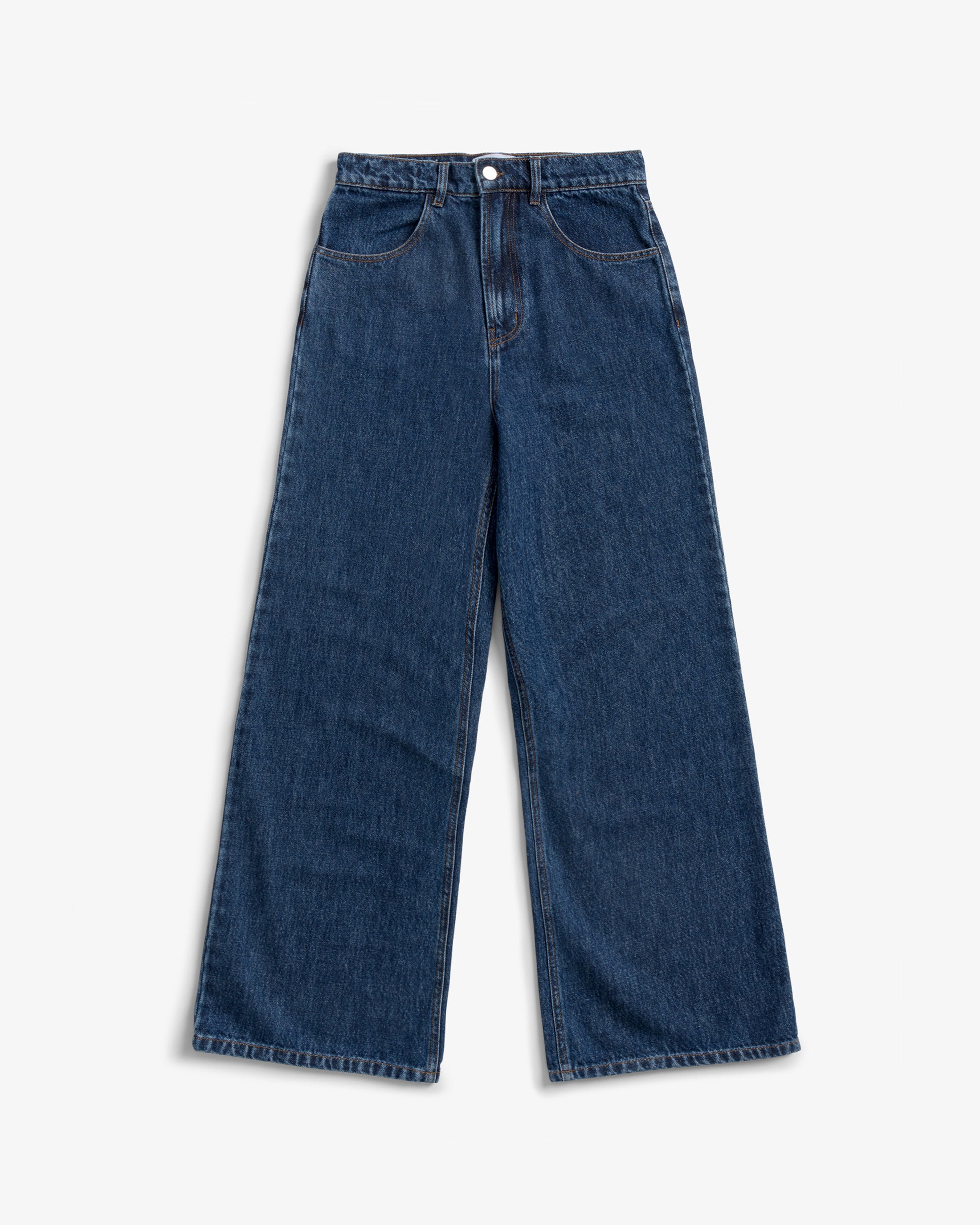 Flared Leg Jeans Bio Baumwolle - Dunkelblau