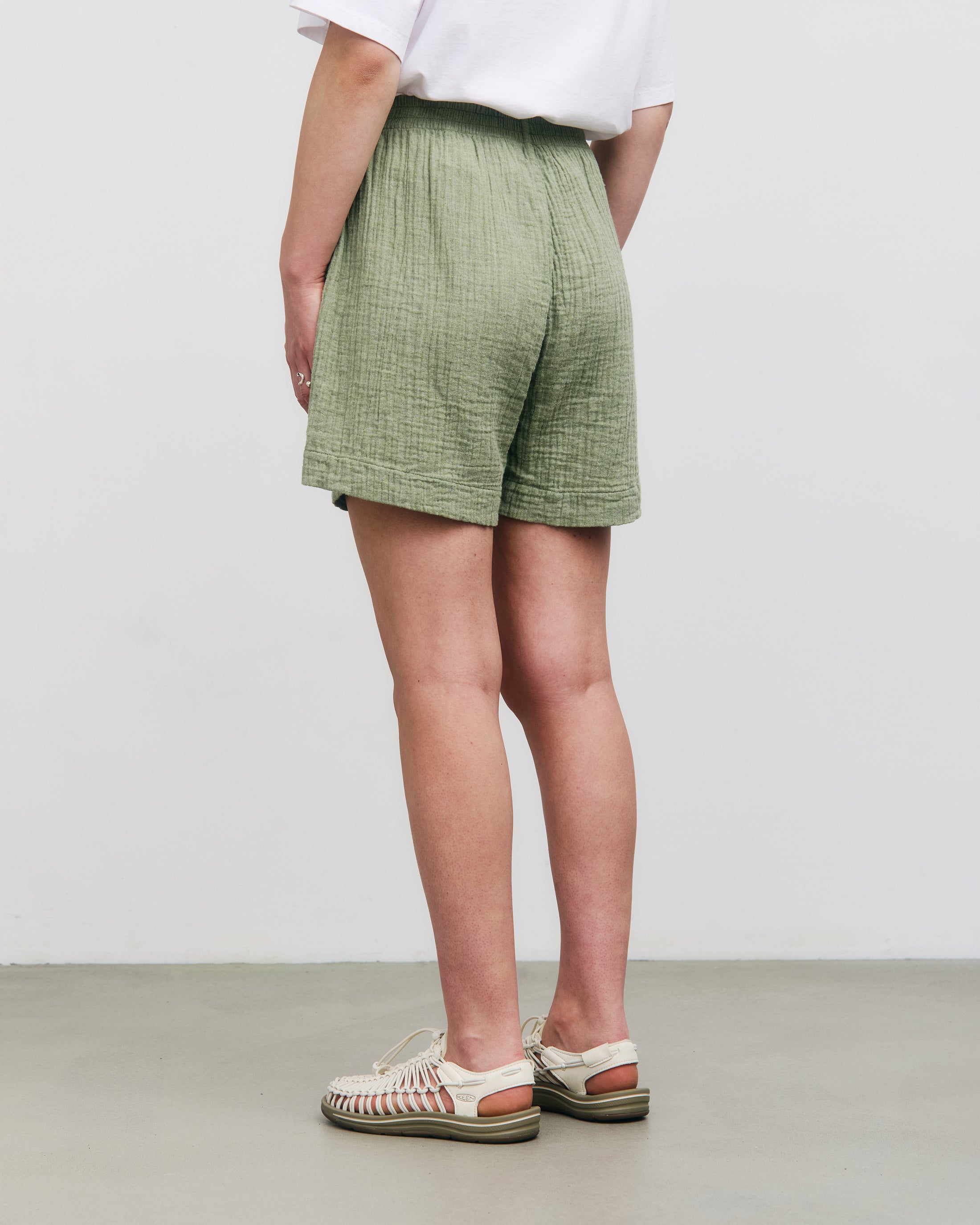Musselin Shorts Bio Baumwolle - Grün