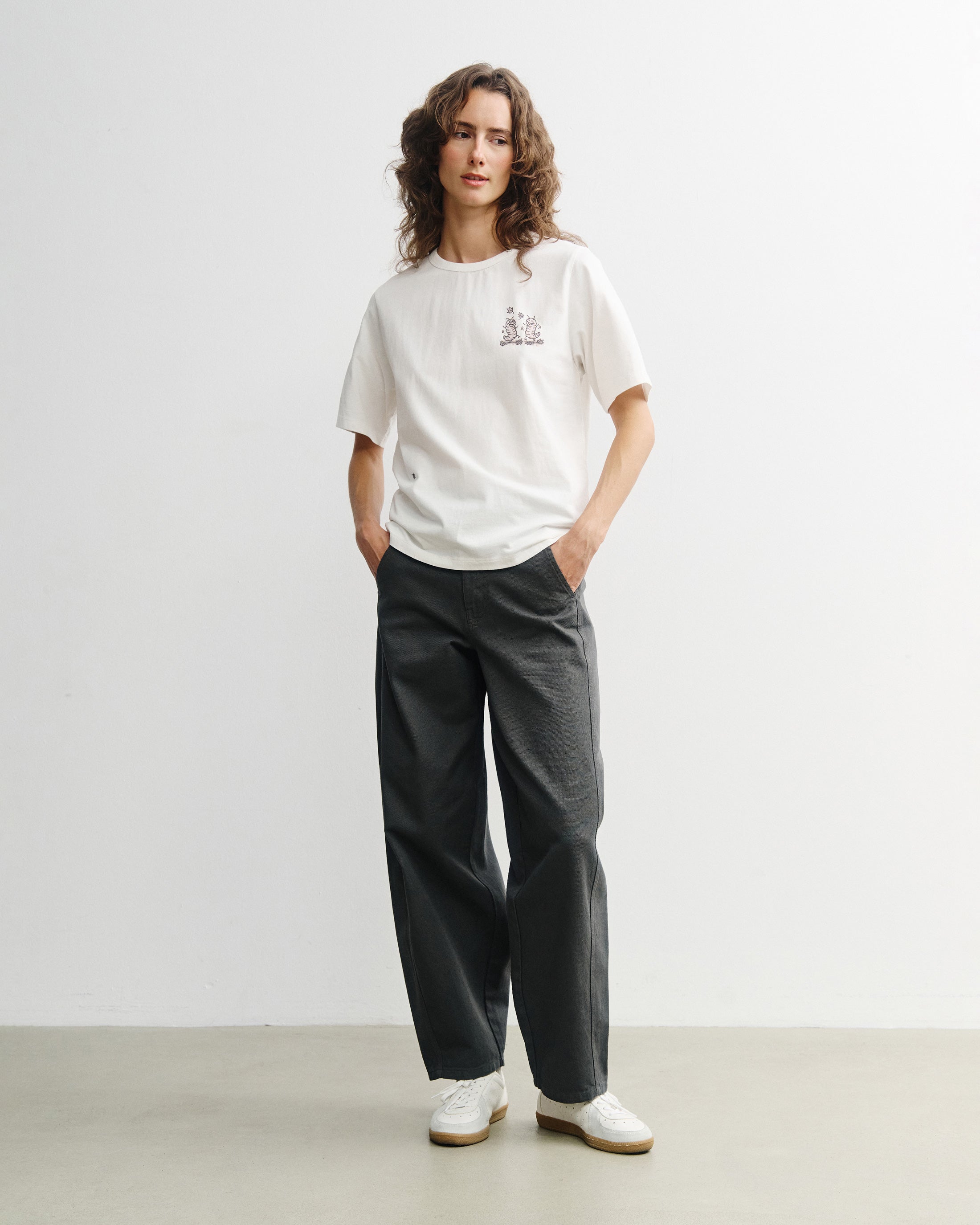 Caterpillar T-Shirt Bio Baumwolle - Weiß
