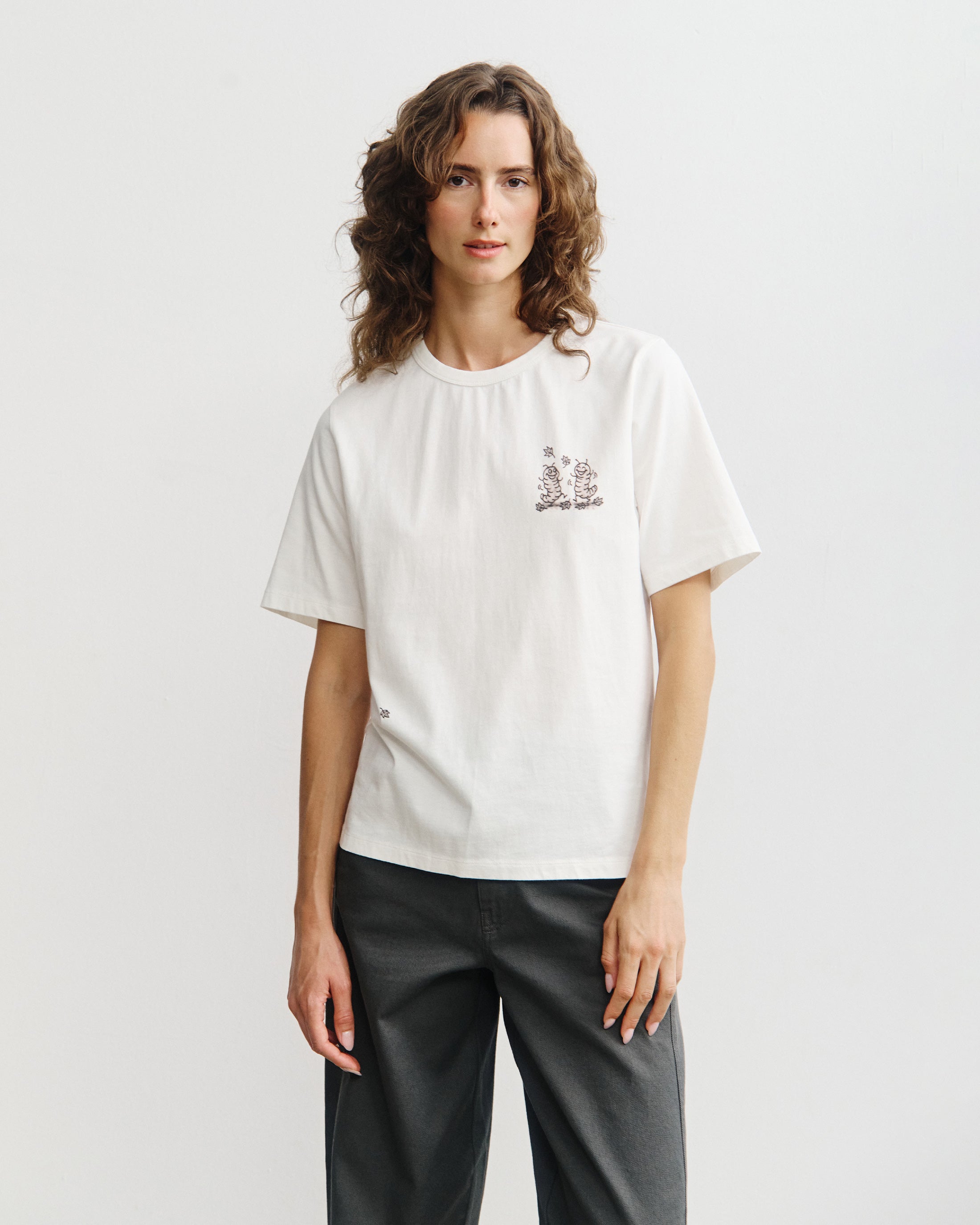Caterpillar T-Shirt Bio Baumwolle - Weiß