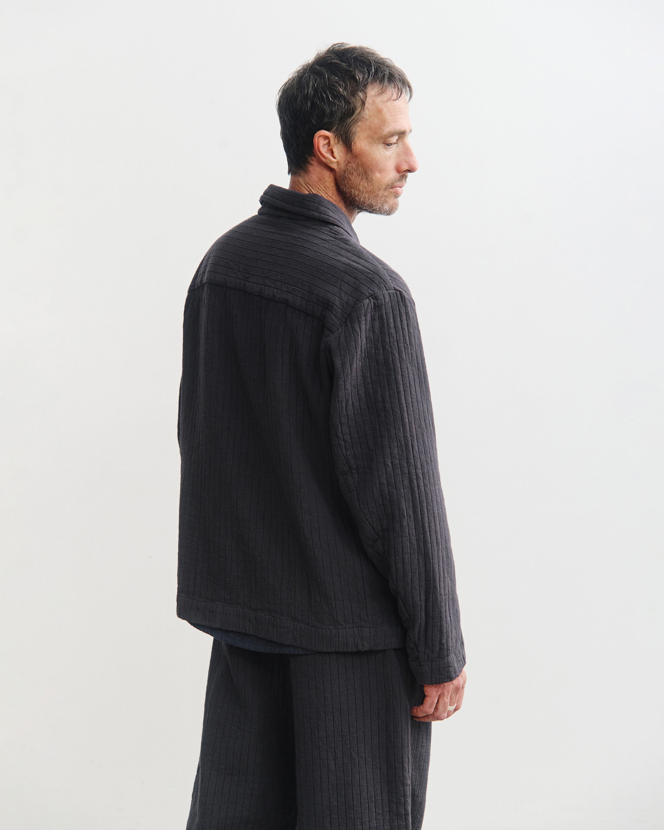 Workwear Jacke Ribb Bio Baumwolle - Anthrazit