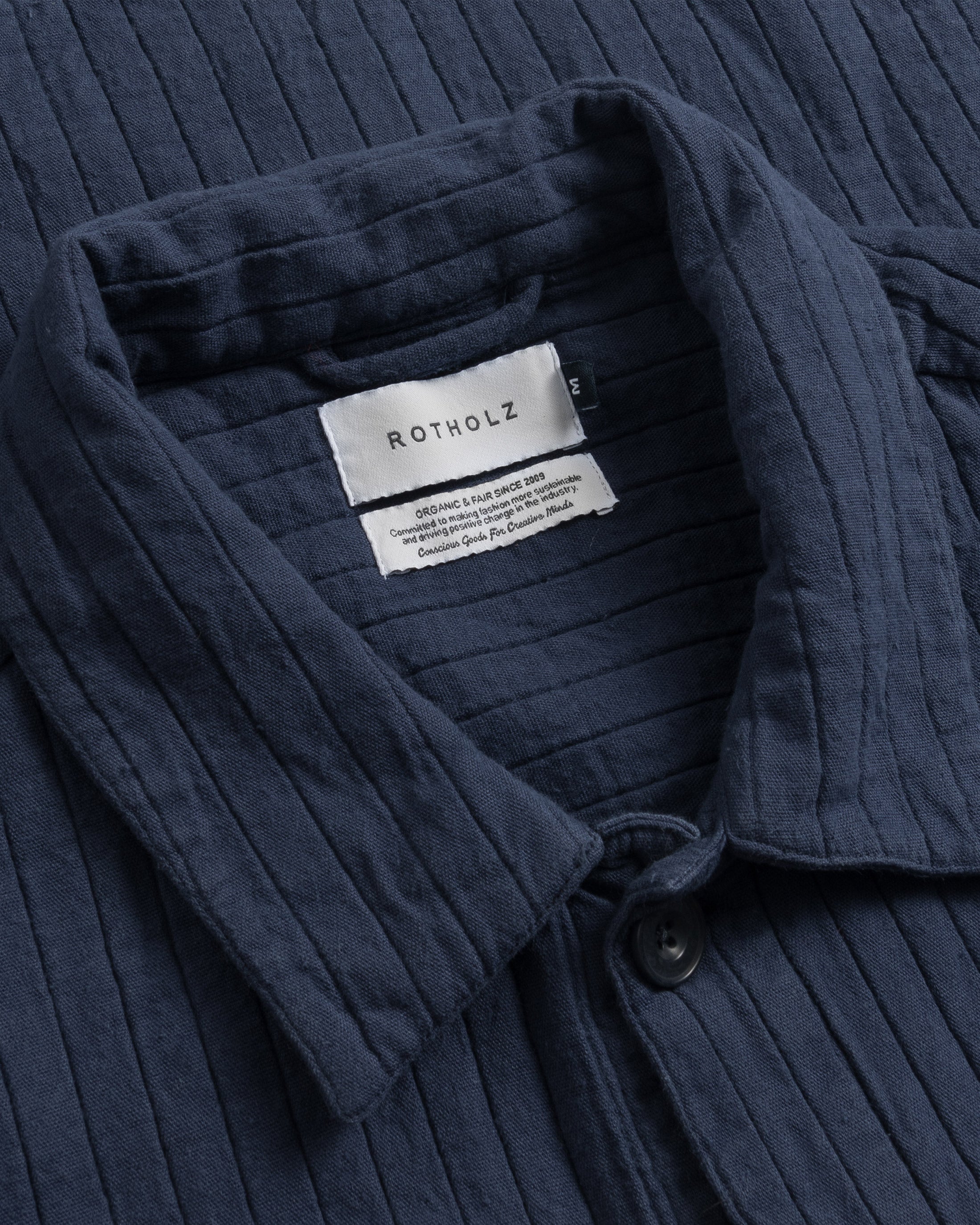 Workwear Jacke Ribb Bio Baumwolle - Blau