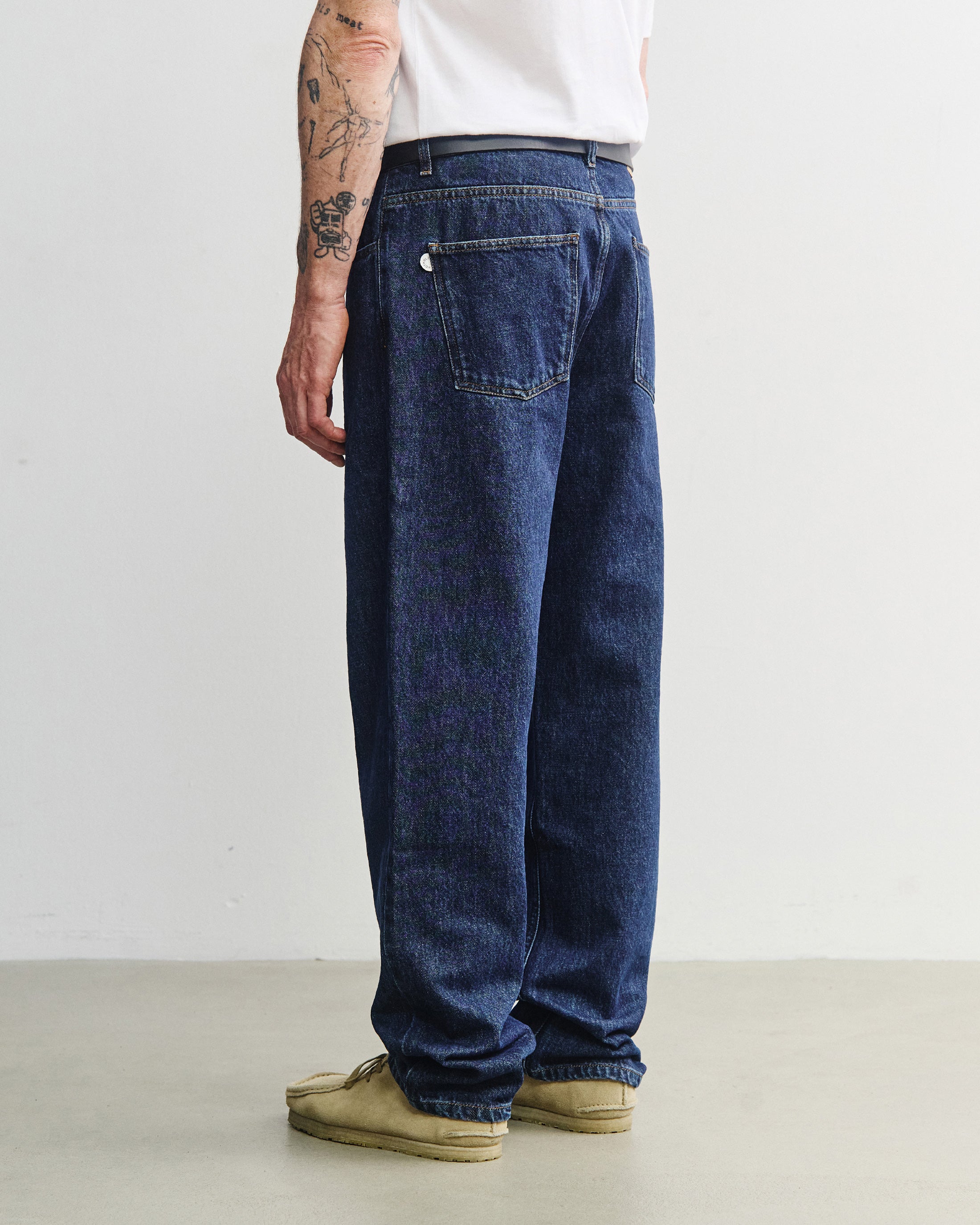 Straight Leg Jeans Bio Baumwolle - Dunkelblau