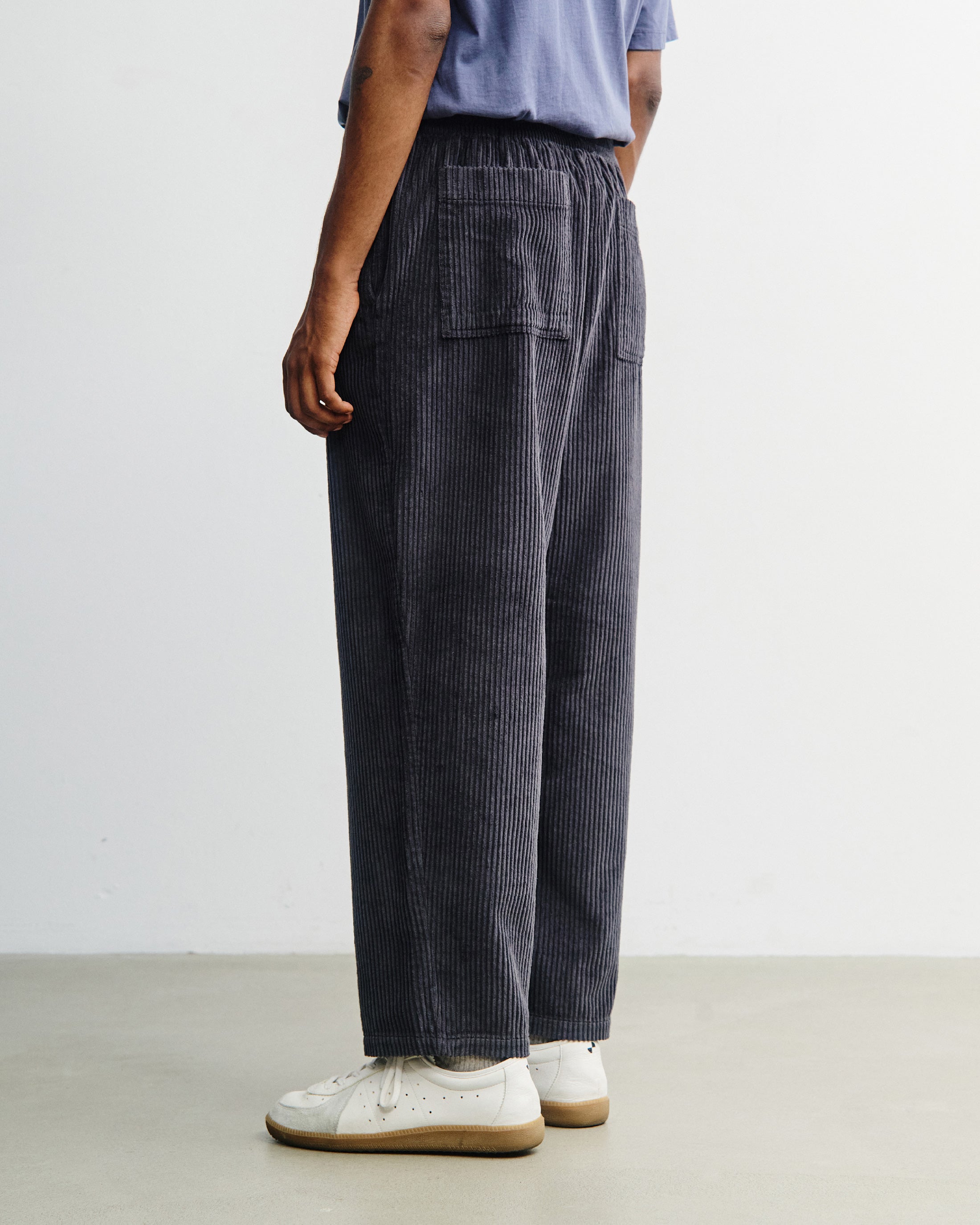Weite Cordhose Bio Baumwolle - Anthrazit