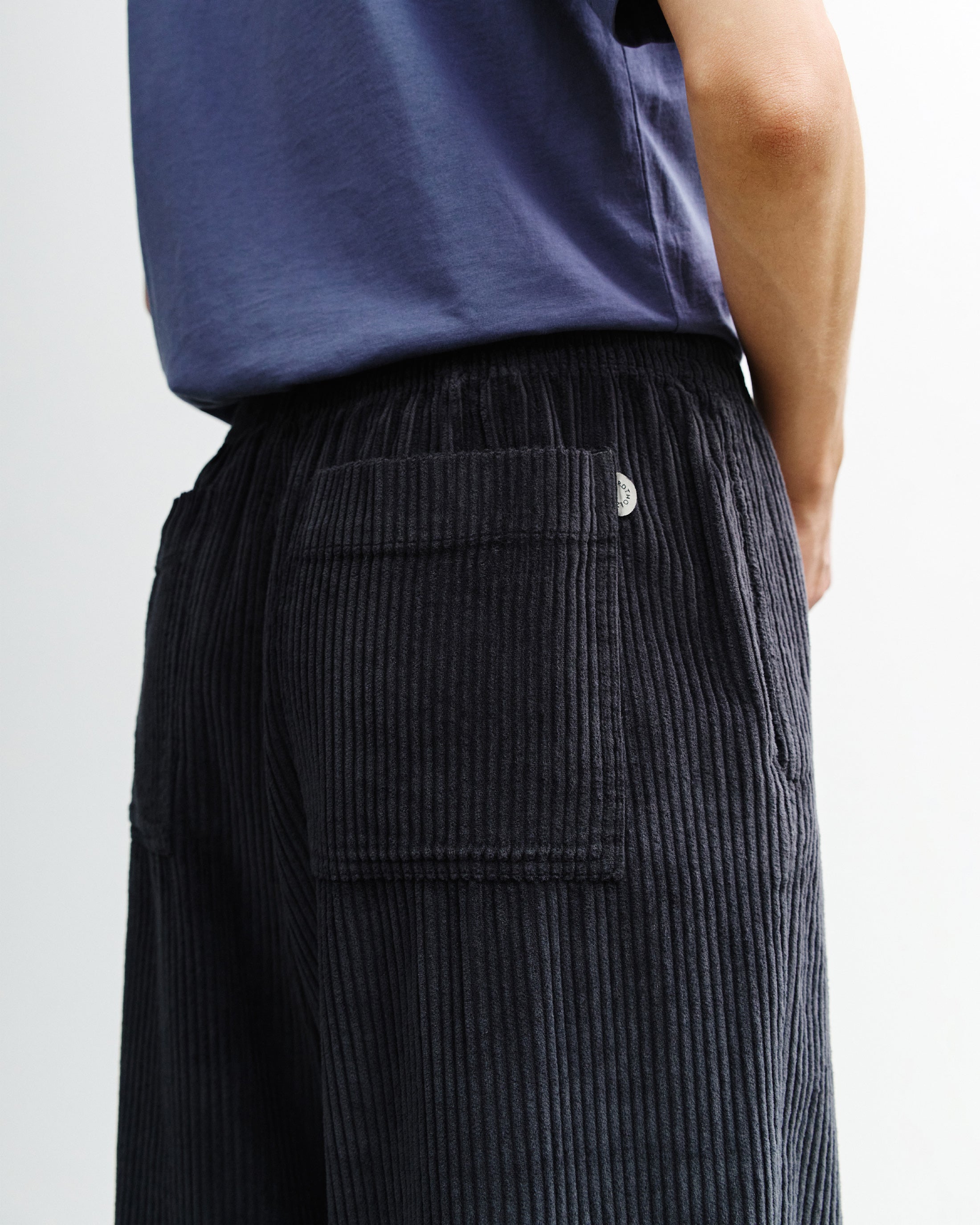 Weite Cordhose Bio Baumwolle - Anthrazit