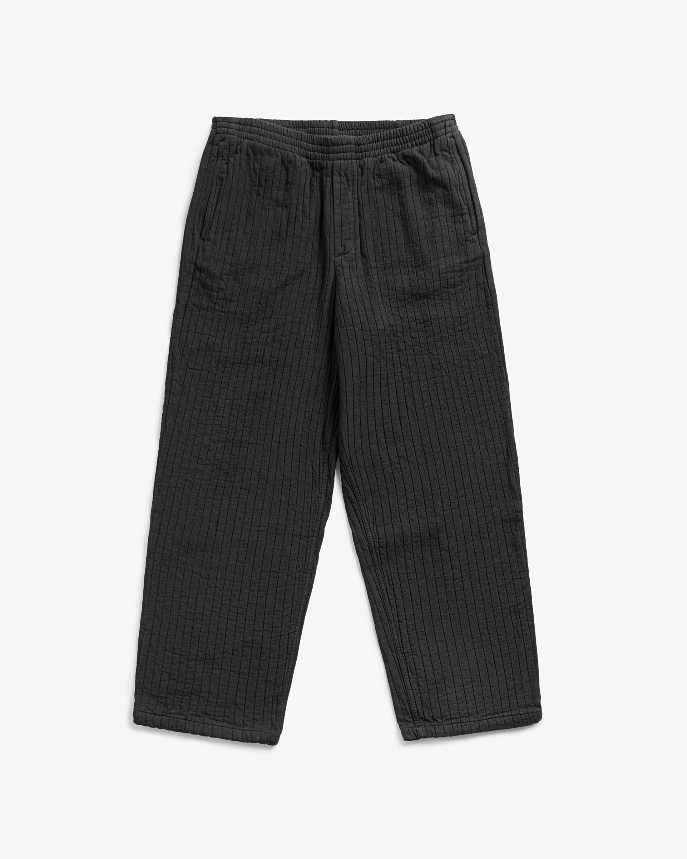 Weite Hose Gerippt Bio Baumwolle - Anthrazit